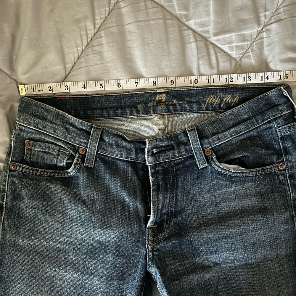 7 For All Mankind Low Rise Jeans - Picture 5 of 6